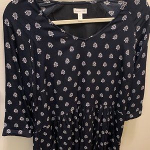 Garnet Hill Navy Dress Size 8 Navy